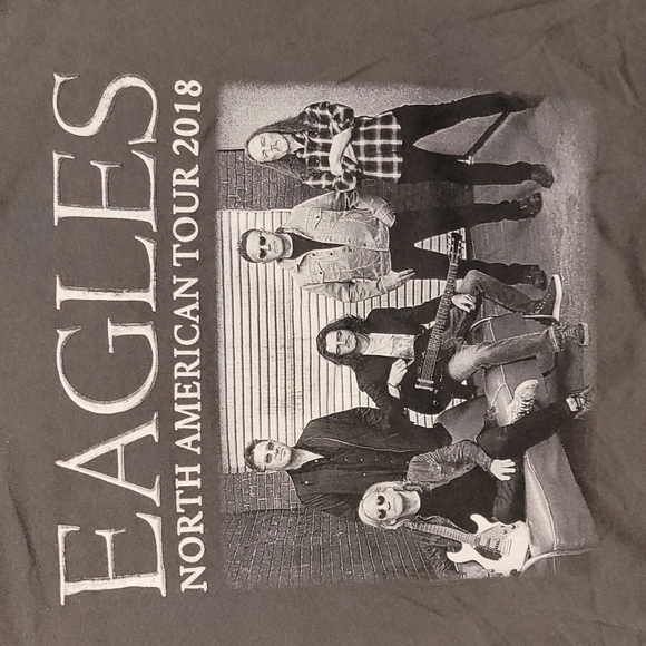 EAGLES. North American Tour. 2018. T shirt. Size Large. Made of USA components - Picture 2 of 7